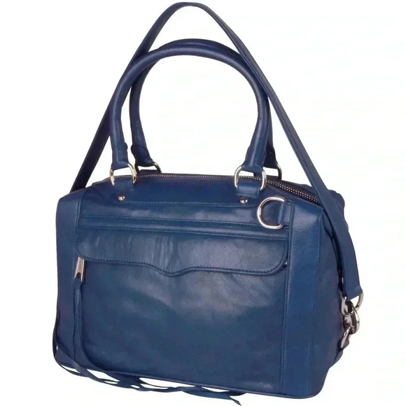 Rebecca Minkoff Blue Morning After Leather Crossbody Bag - Picture 1 of 12